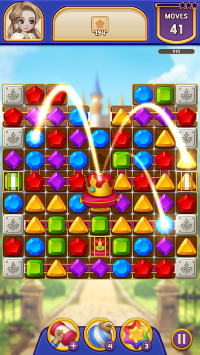 Royal Queenie: Jewel Match 3 Screenshot