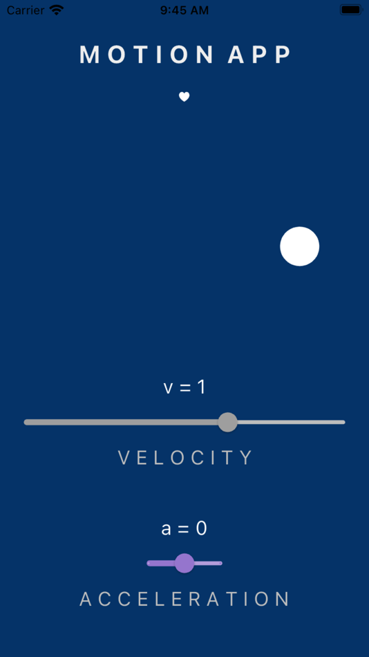 #1. Motion physics app (iOS) By: The Real Start