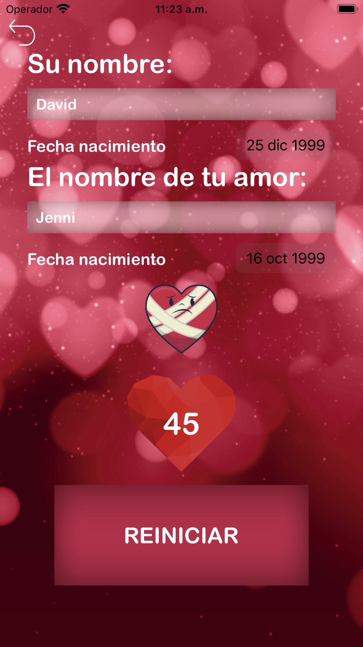 Calculadora amor compatibles