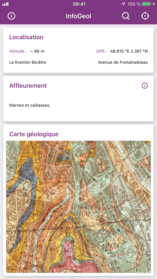 #2. InfoGeol (iOS) 由: BRGM