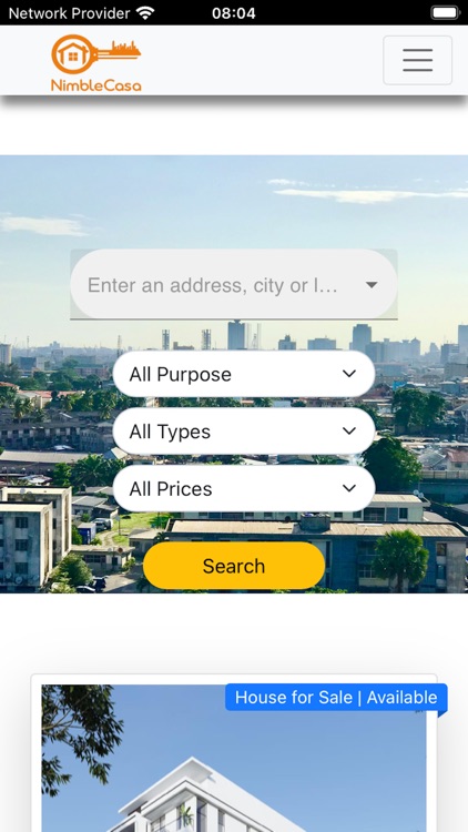 NimbleCasa Real Estate App