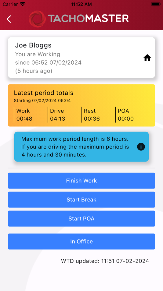 #2. Tachomaster Worker (iOS) Podle: Road Tech Computer Systems Ltd.