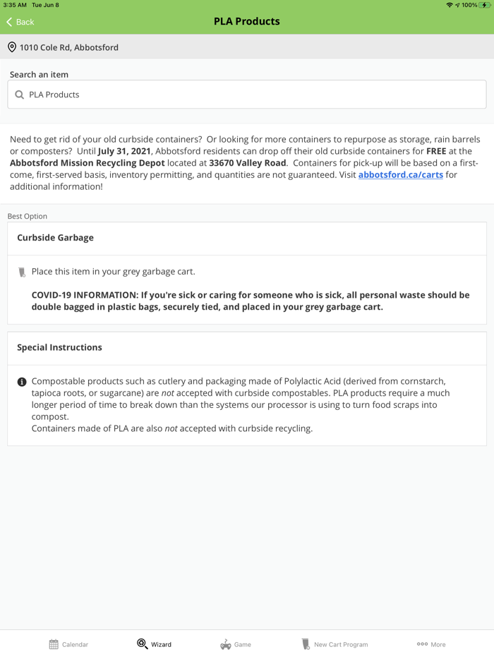 Abbotsford Curbside Collection