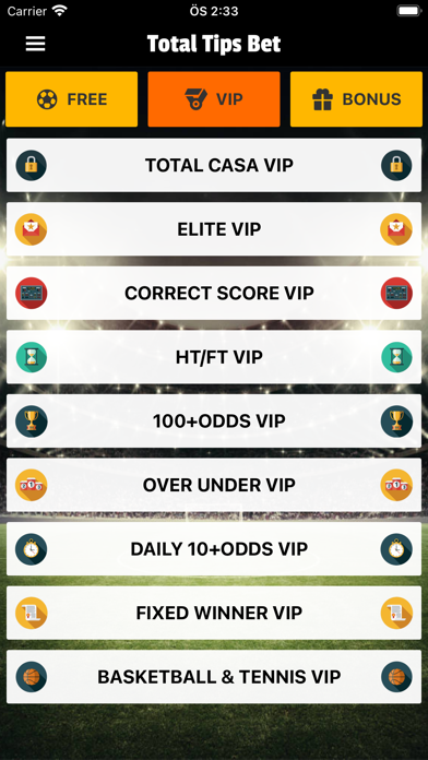 Total Tips Bet Screenshot