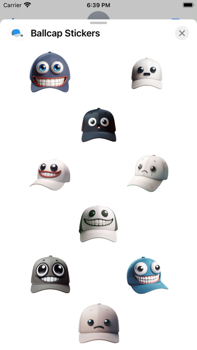 Screenshot #1 pour Ballcap Stickers