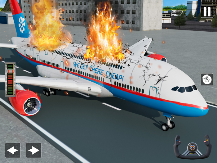 Emergency Plane Crash Landing
