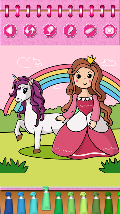 Pony Princess Coloring Book Screenshot