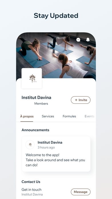 Institut Davina Screenshot