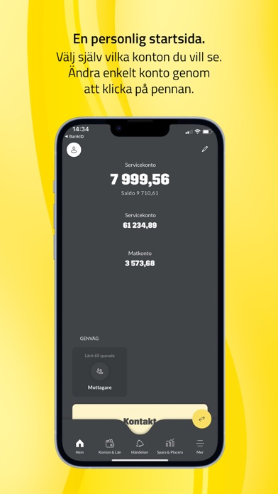 Sparbanken Syd mobilbank Screenshot