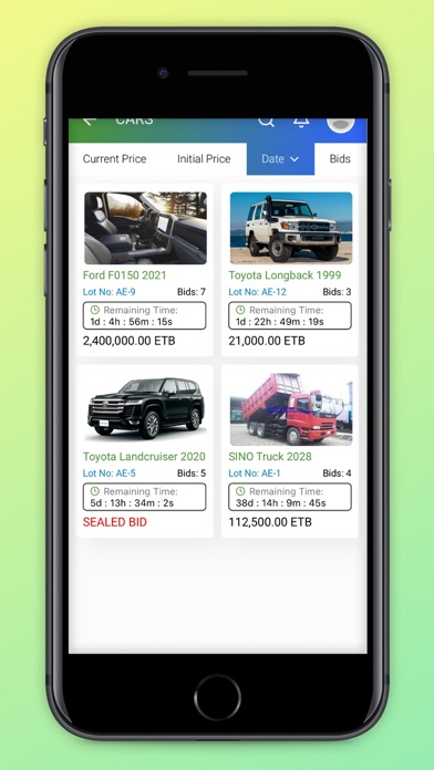 Auction Ethiopia Screenshot