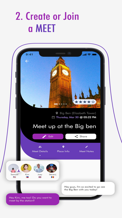 The Big Meet: Places & Friends Screenshot