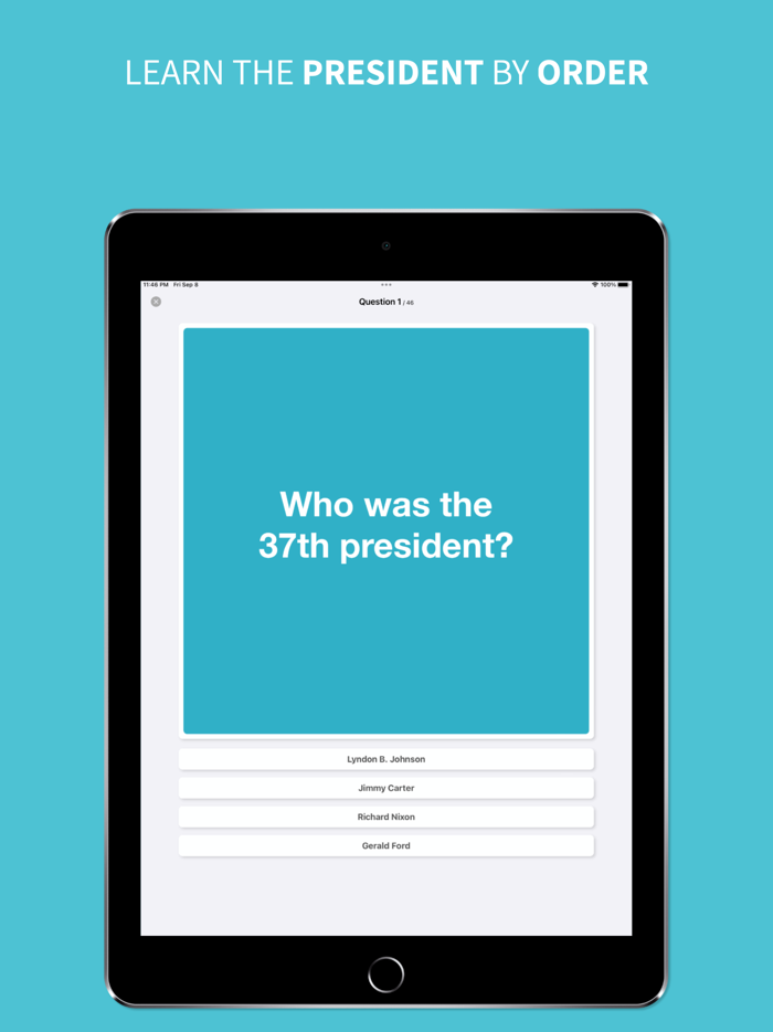 Presidents - Flashcards  Quiz