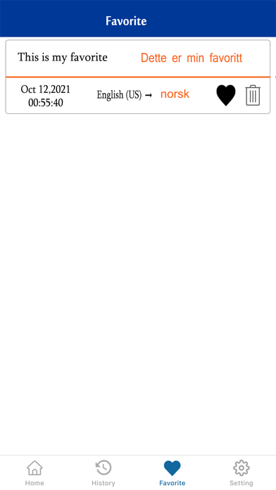 English To Norwegian Trans Screenshot