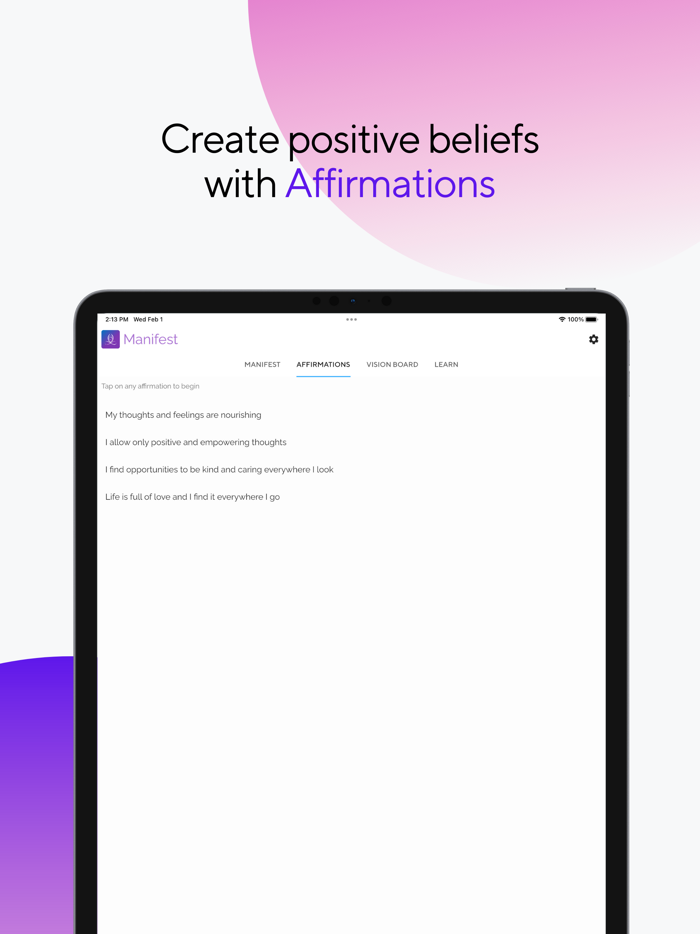 Law of Attraction Manifest App