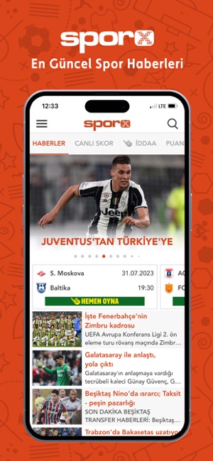 Sporx - Spor Haber, Canlı Skor on the App Store
