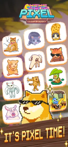 Game screenshot Pixel Meme Coloring hack