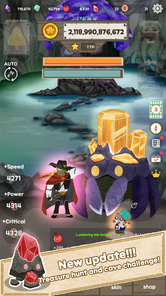 #1. Woodcutter: Idle Clicker (iOS) 由: DONGSHIK KIM