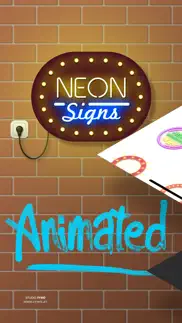 neon stickers animated signs iphone screenshot 1