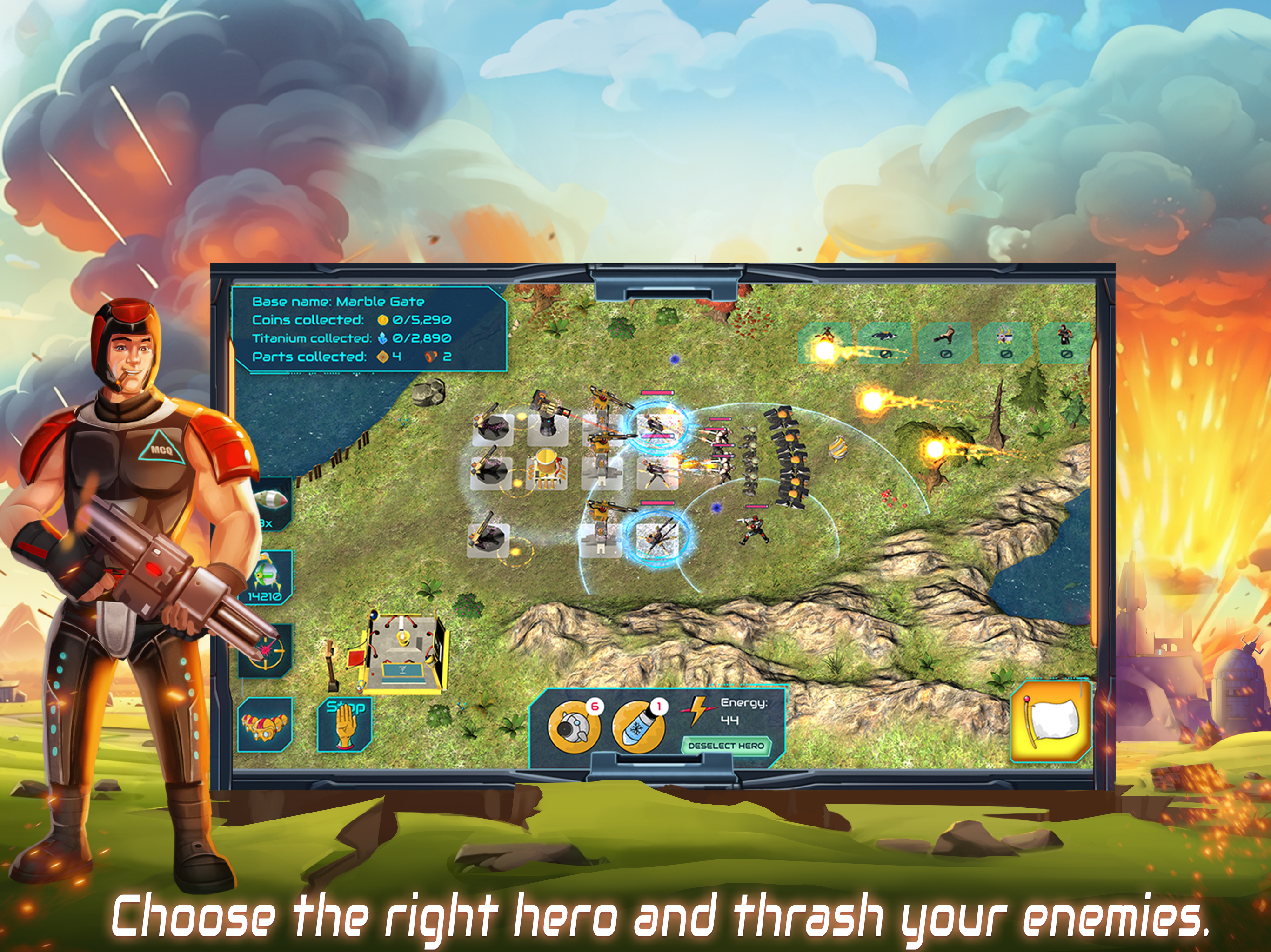 Boulder Base: Sci-fi Story TD screenshot 14