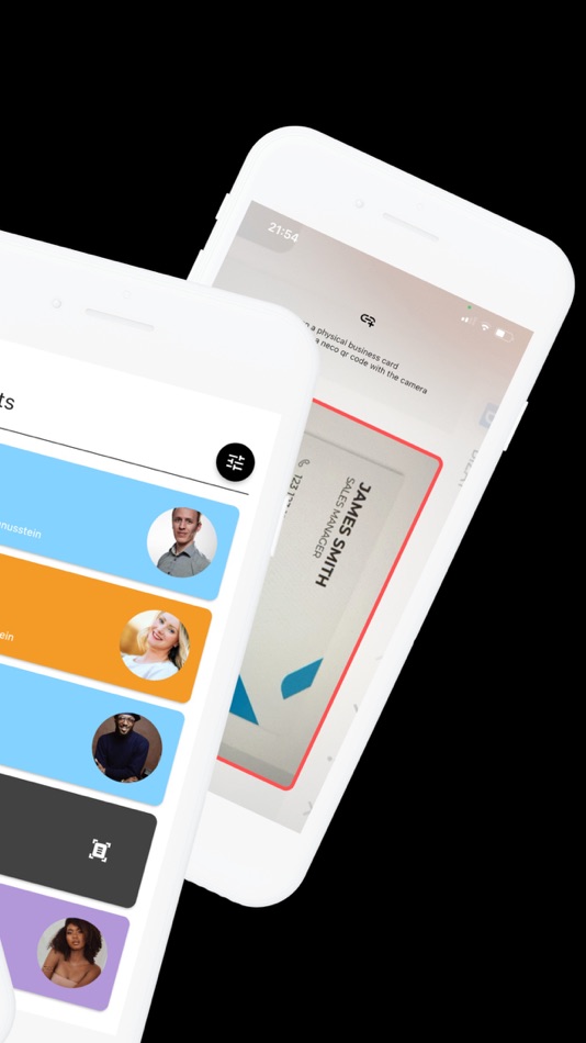#2. neco - digital business card (iOS) Podle: CYTE Technologies AG