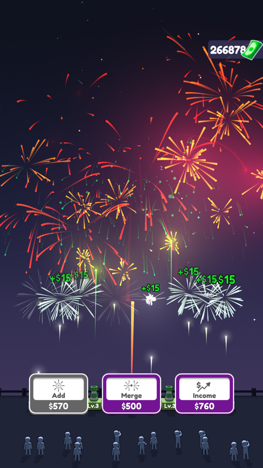 #4. Fireworks Idle 3D (iOS) 由: Supercent, Inc.