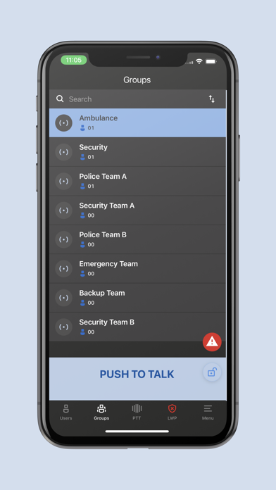 RADIUS Smart application Screenshot