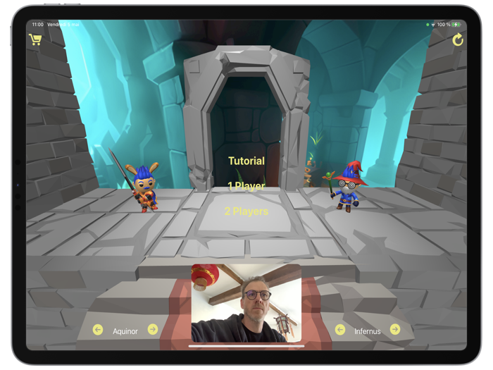 Two-player duel Grimace Hero