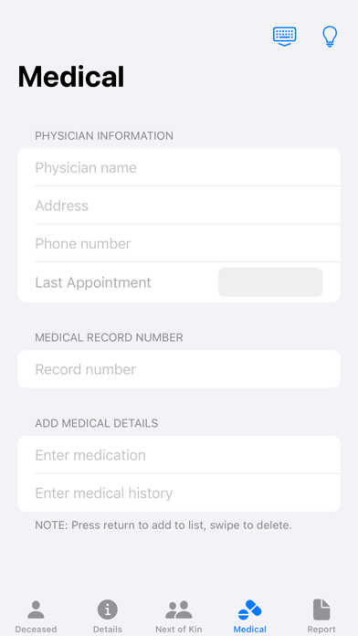 Coroner Report Screenshot