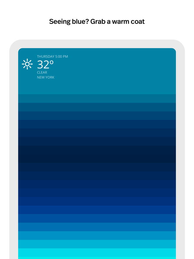 ‎Blue - weather forecast Screenshot