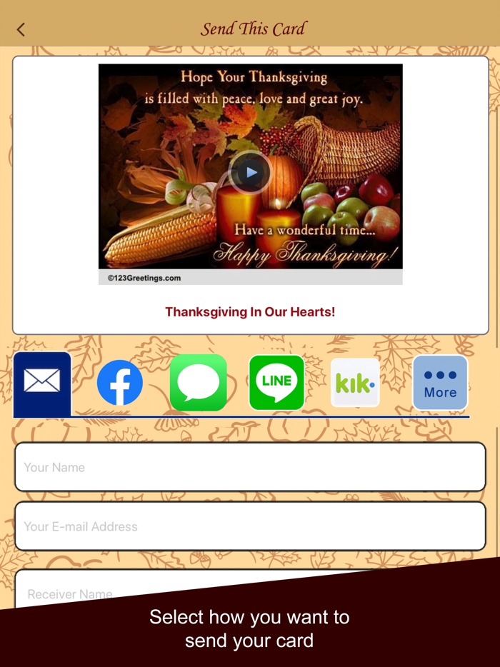 Thanksgiving eCard and Greetings