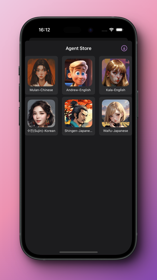 #1. TalkAgent -Polyglot Voice Chat (iOS) Podle: 笛 姜