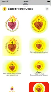 sacred heart of jesus stickers iphone screenshot 2