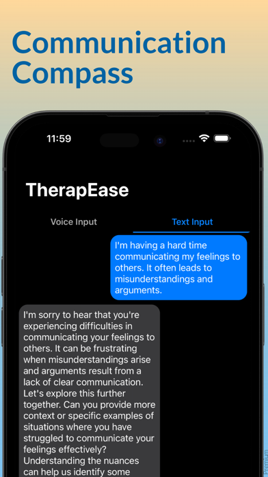 TherapEase: Your AI Therapist Screenshot