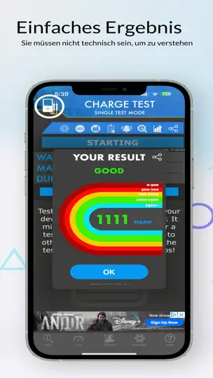 Screenshot von Ampere Lite - Akkuladung auf dem iPhone 4