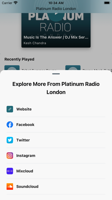 Platinum Radio London Screenshot