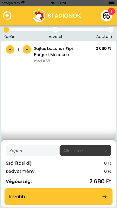 Pesti Pipi Rendelés Screenshot