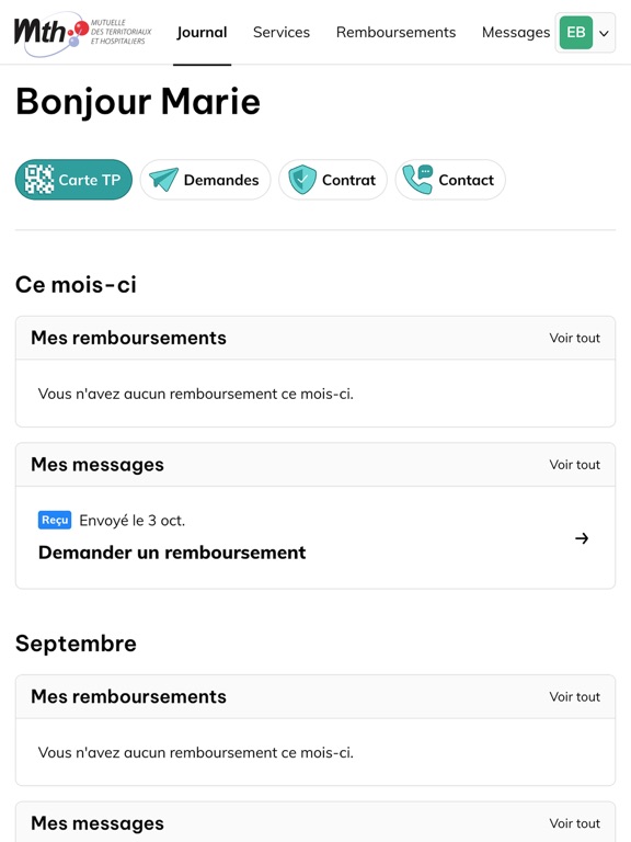 MTH Espace Personnel