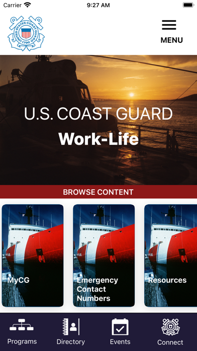 USCG Work-Life Screenshot