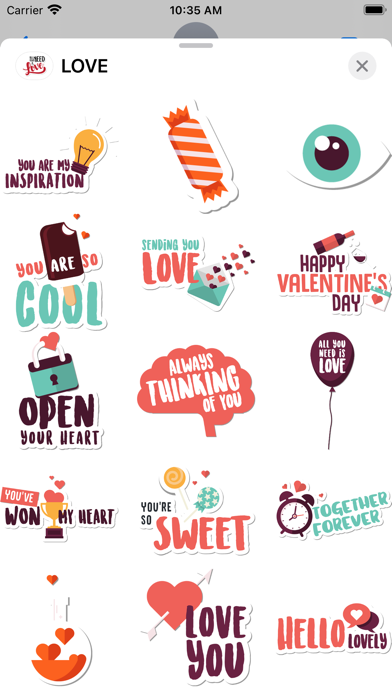 Love Stickers Memes and Emotes Screenshot
