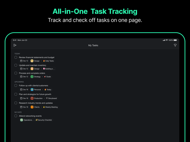 ‎Taskade - AI Productivity Screenshot