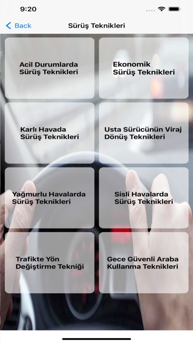 Sürüş ve Ehliyet Rehberi Screenshot