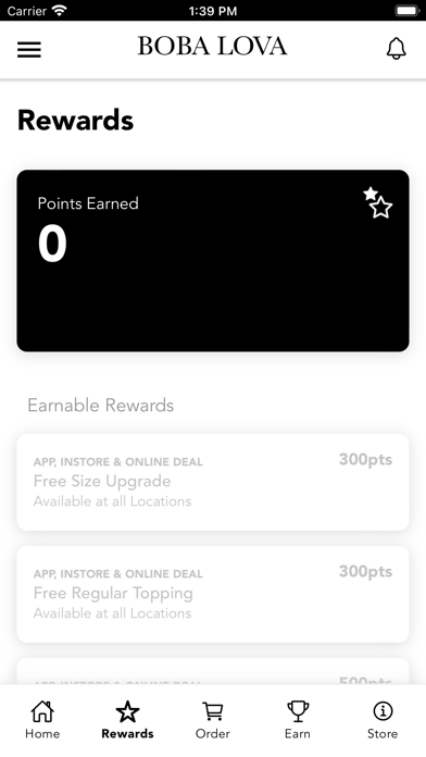 Boba Lova Rewards Screenshot