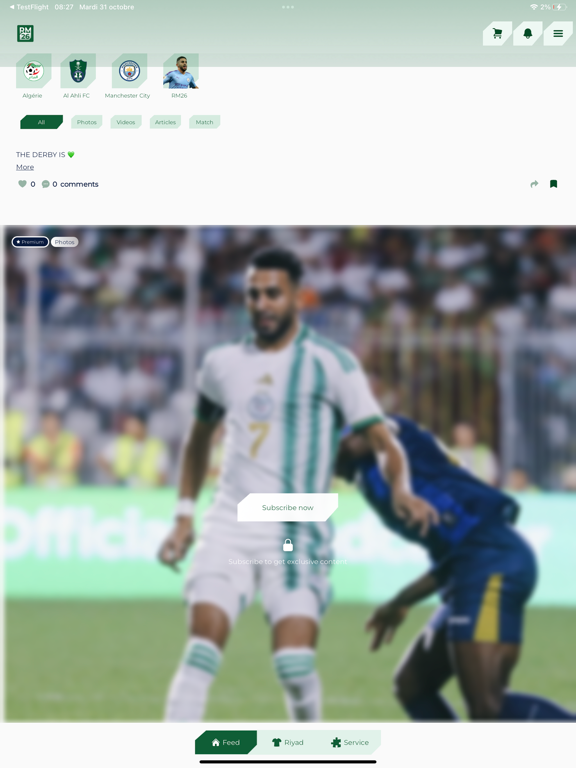 RM26 - Riyad Mahrez iPad screenshot 1 - Sports app