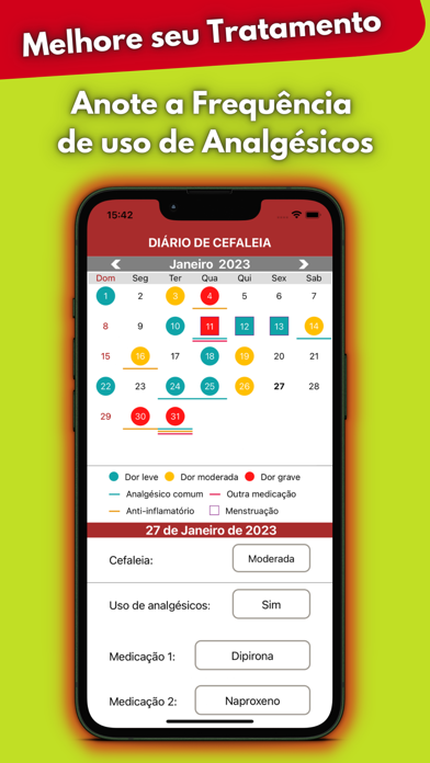 Enxaqueca - Diário de Cefaleia Screenshot