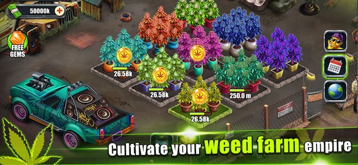 Idle Weed Farm - Tycoon Game