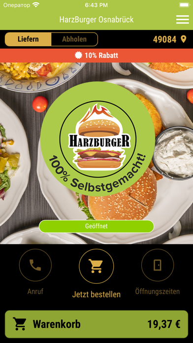 HarzBurger Osnabrück Screenshot