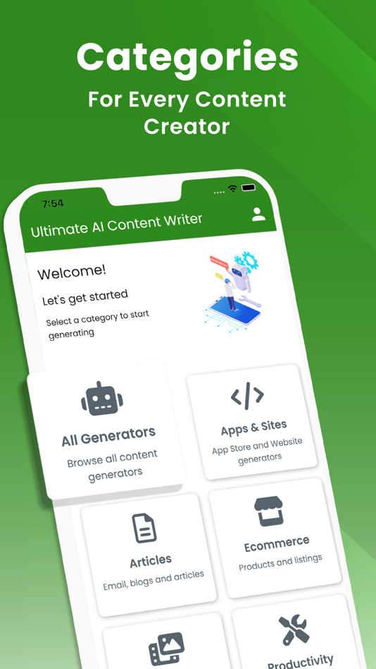 #1. Ultimate AI Content Writer (iOS) 来自: Trevelyn Ltd