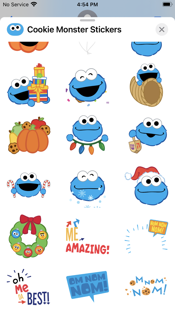 Cookie Monster Stickers