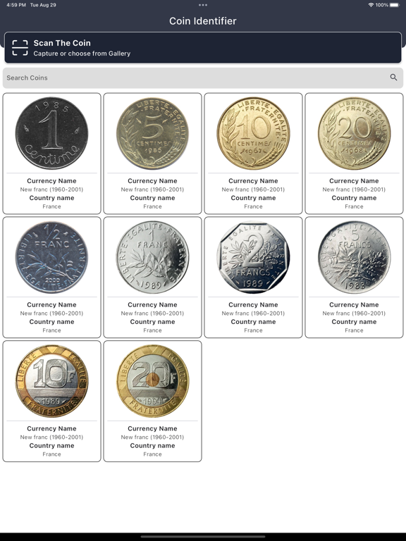 Screenshot #4 pour Coin Identifier Coin Scanner