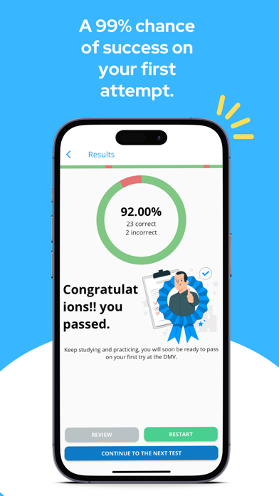 DMV Study: Driver License Test Screenshot